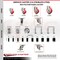 Service Caster 4 Inch 316SS Red Poly Swivel 1 Inch Expanding Stem Caster Set Lock Brake SCC-SS316TTLEX20S414-PPUB-RED-1-4 - alternate 4